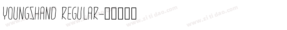 YoungsHand Regular字体转换